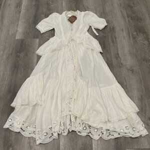 Anthropologie Forever That Girl Raina Lace Maxi Dress Cottagecore Womens S NWT